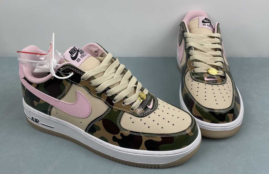 Air Force 1 – Design-Inspired "Pink & Camo" Custom Tribute Build AF1-035