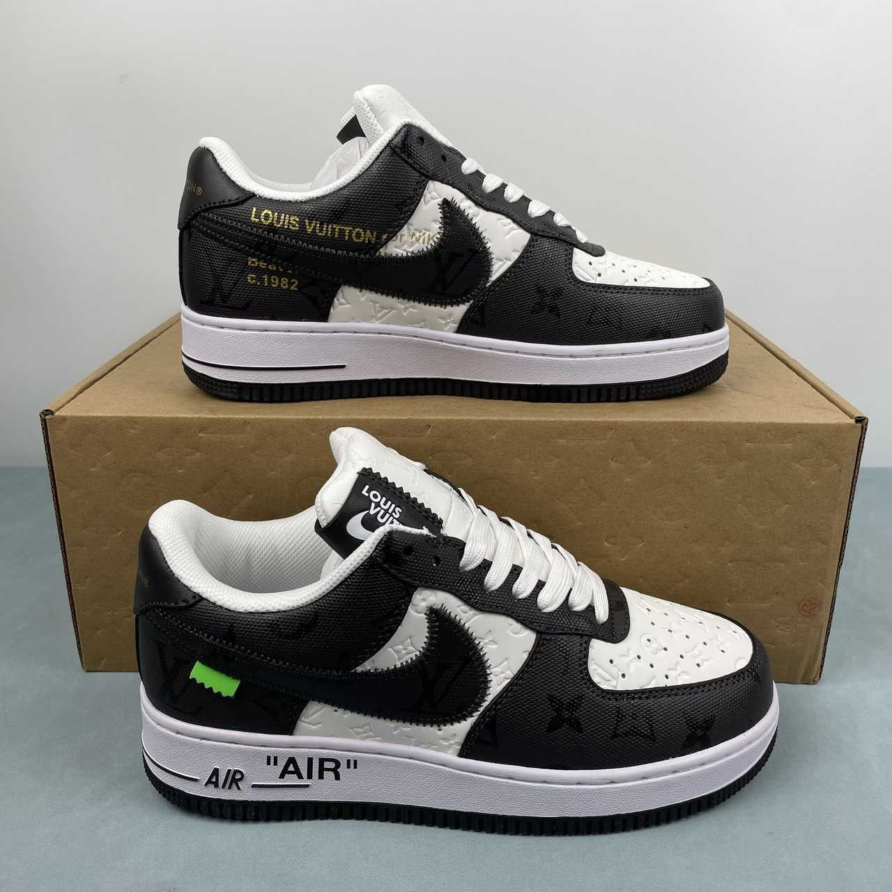 Air Force 1 Low – Design-Inspired “Virgil's: Off‑White" Pack - Grey / Yellow / White / Blue Custom Tribute Build AF1-002