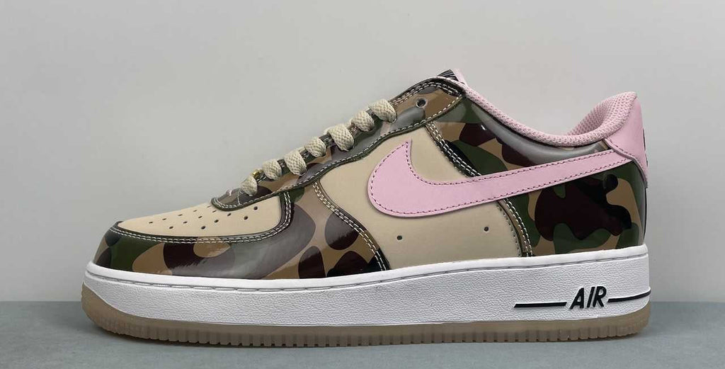 Air Force 1 – Design-Inspired "Pink & Camo" Custom Tribute Build AF1-035