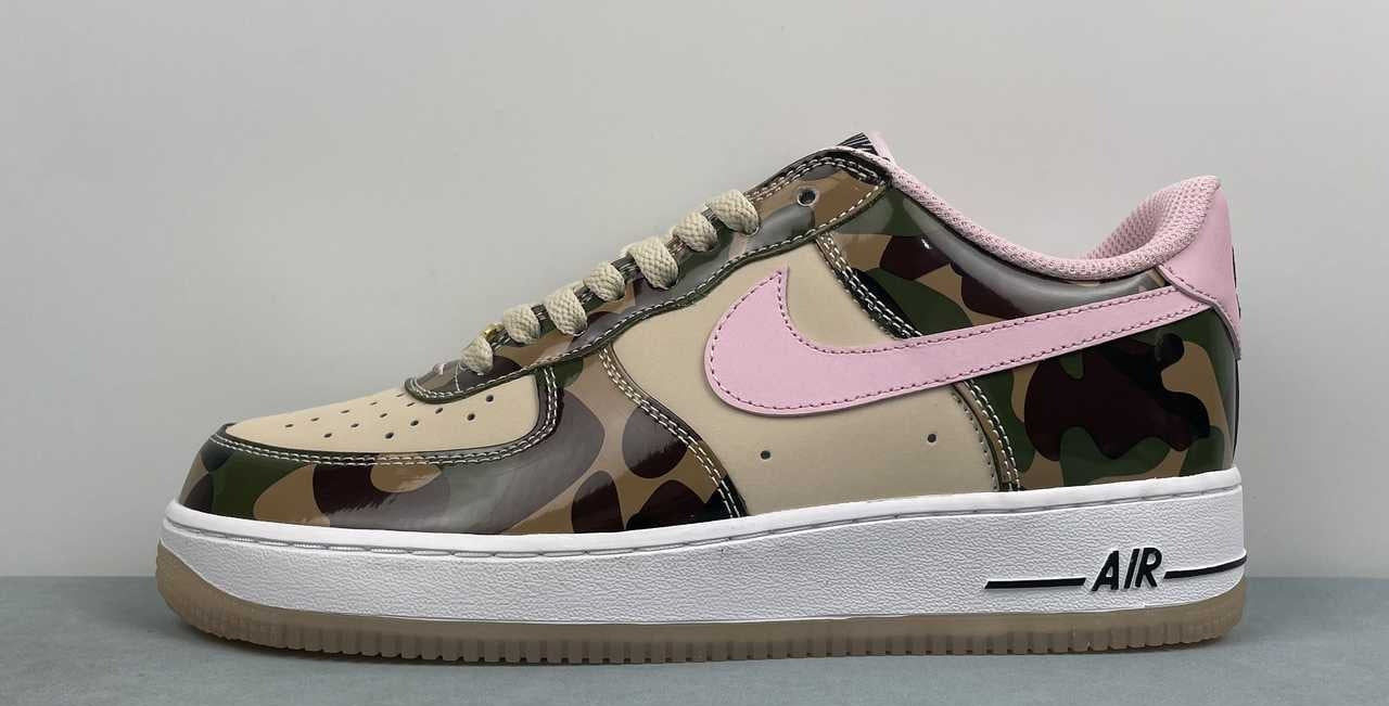 Air Force 1 – Design-Inspired "Pink & Camo" Custom Tribute Build AF1-035