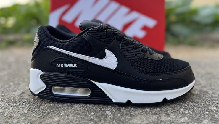 Air Max 90 Design-Inspired - "Black White" "Black/White" Custom Tribute - AM90-BLKWTE-006