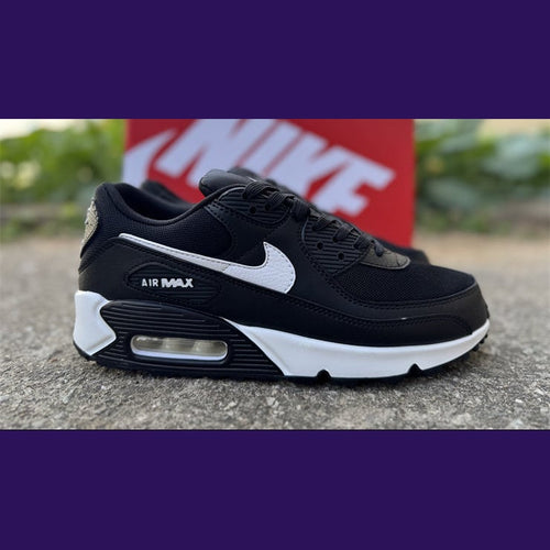 Air Max 90 Design-Inspired - "Black White" "Black/White" Custom Tribute - AM90-BLKWTE-006 - Sole Revival and Redemption LLC