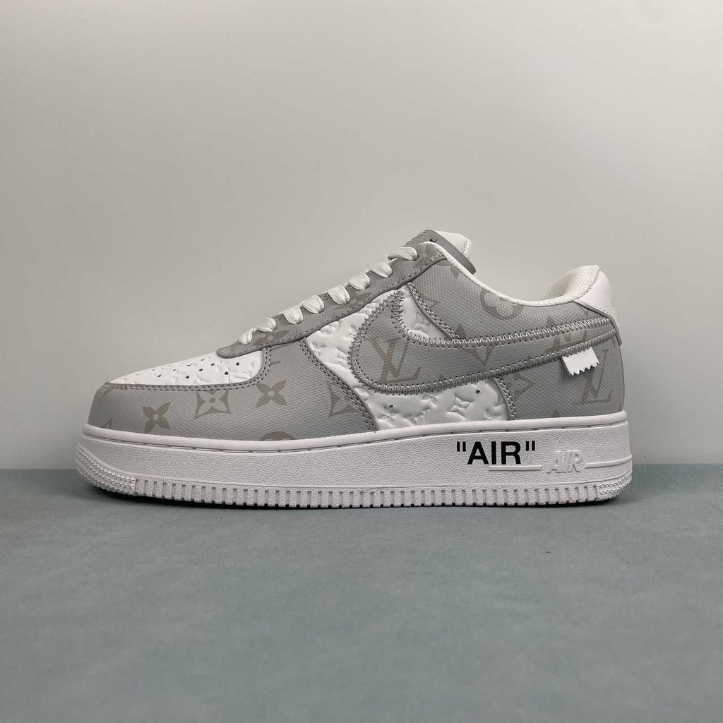 Air Force 1 Low – Design-Inspired “Virgil's: Off‑White" Pack - Grey / Yellow / White / Blue Custom Tribute Build AF1-002