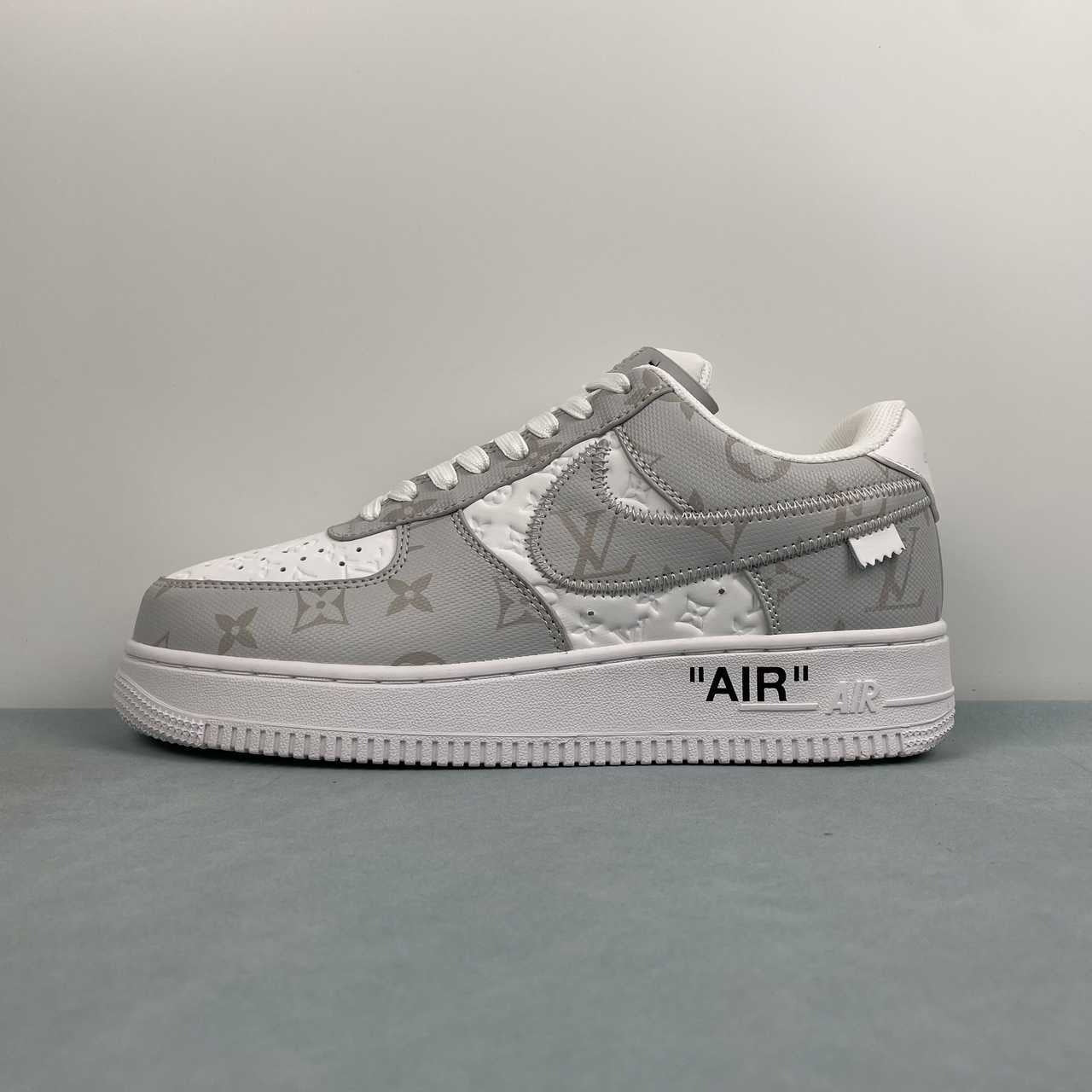 Air Force 1 Low – Design-Inspired “Virgil's: Off‑White" Pack - Grey / Yellow / White / Blue Custom Tribute Build AF1-002