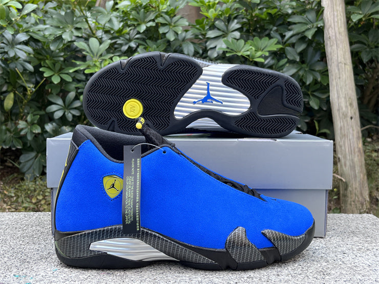 Jordan 14 Blue Ferrari Design-Inspired - Side Profile