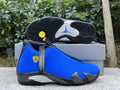 Jordan 14 Blue Ferrari Design-Inspired - Side Profile