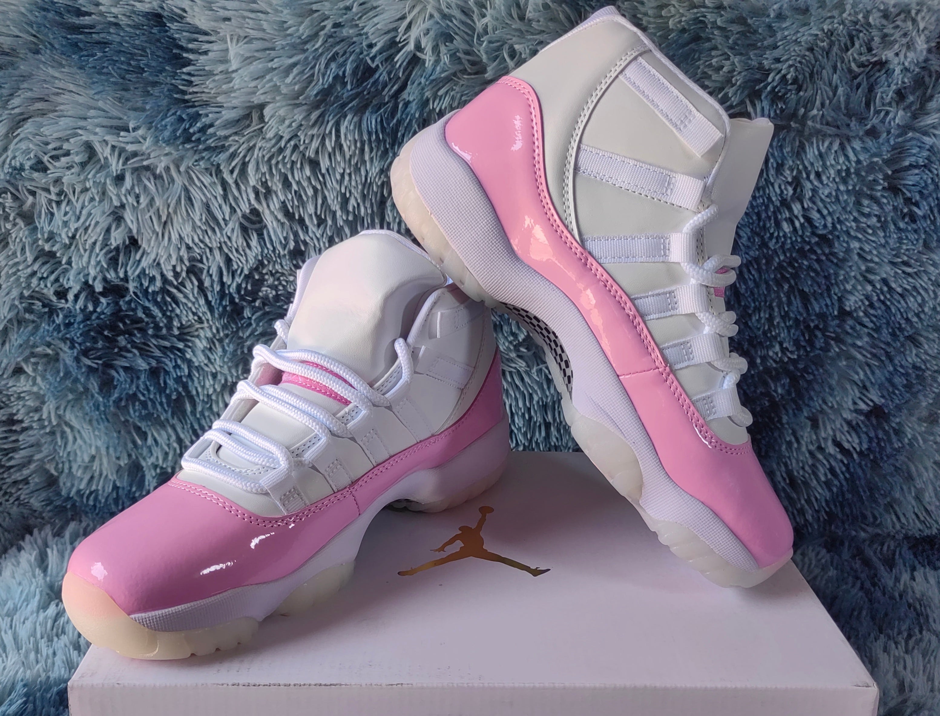 Jordan 11 – Design‑Inspired "Pretty In Pink Patents" Custom Fantasy Build AJ11‑PNKPTNT‑1128