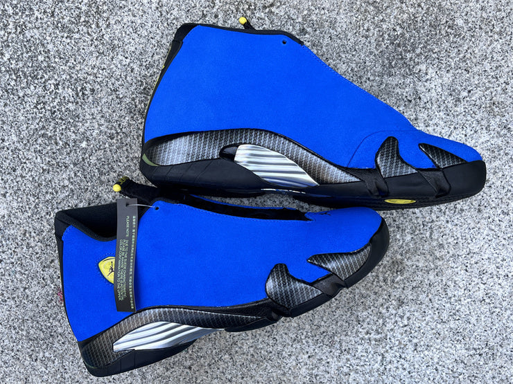 Jordan 14 Blue Ferrari Design-Inspired - Pair on Box