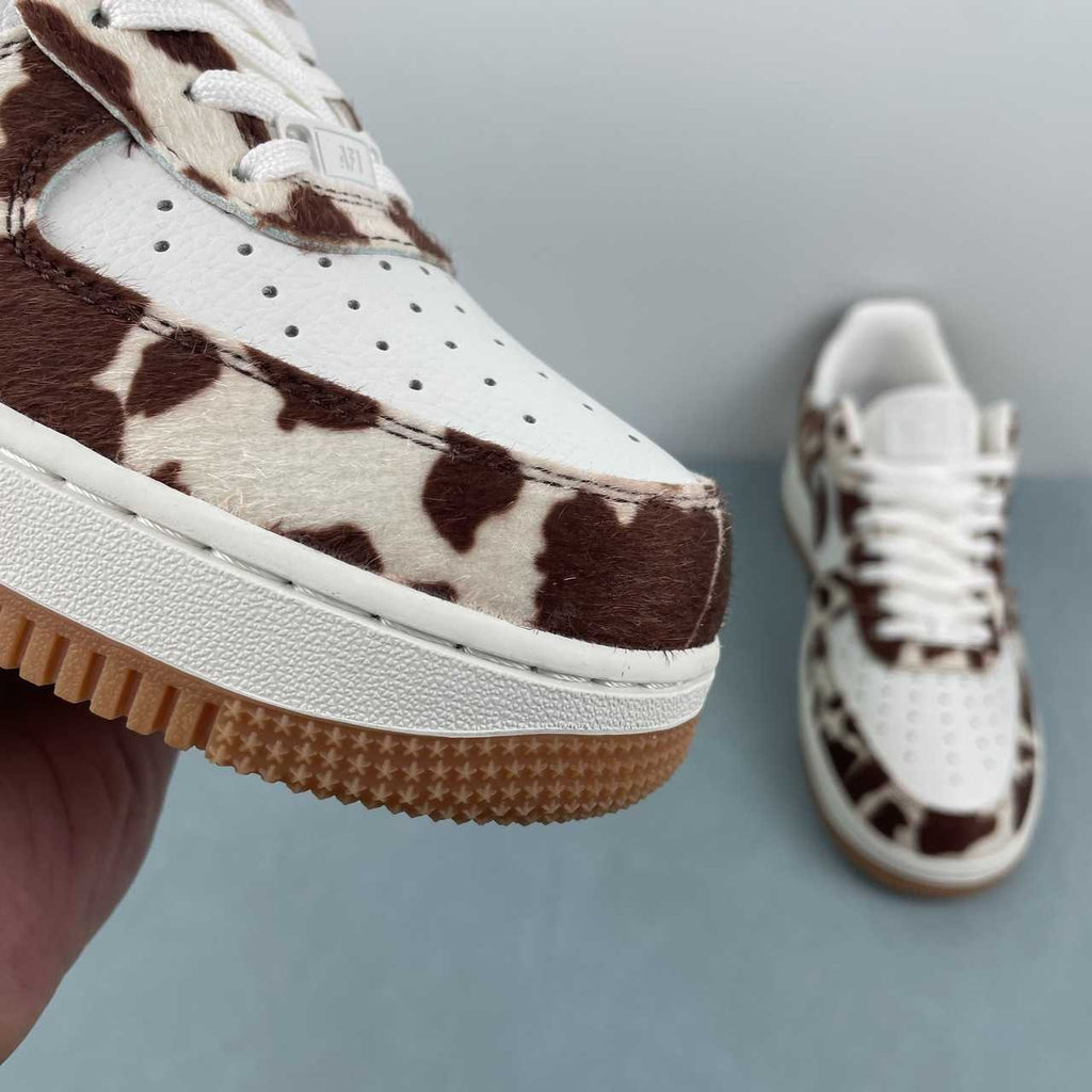 Air Force 1 – Design-Inspired "Cow Prints" Fantasy Build AF1-031 | Black/White & Brown/Cream