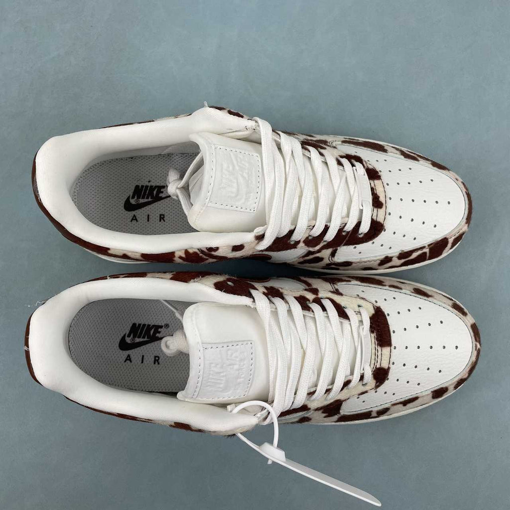 Air Force 1 – Design-Inspired "Cow Prints" Fantasy Build AF1-031 | Black/White & Brown/Cream