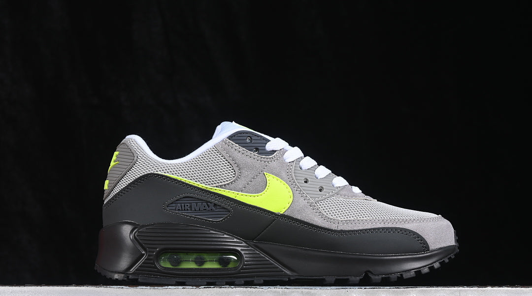 Air Max 90 Design-Inspired - "OG Volt" "Grey/Volt/Black" Custom Tribute - AM90-OGVOLT-009