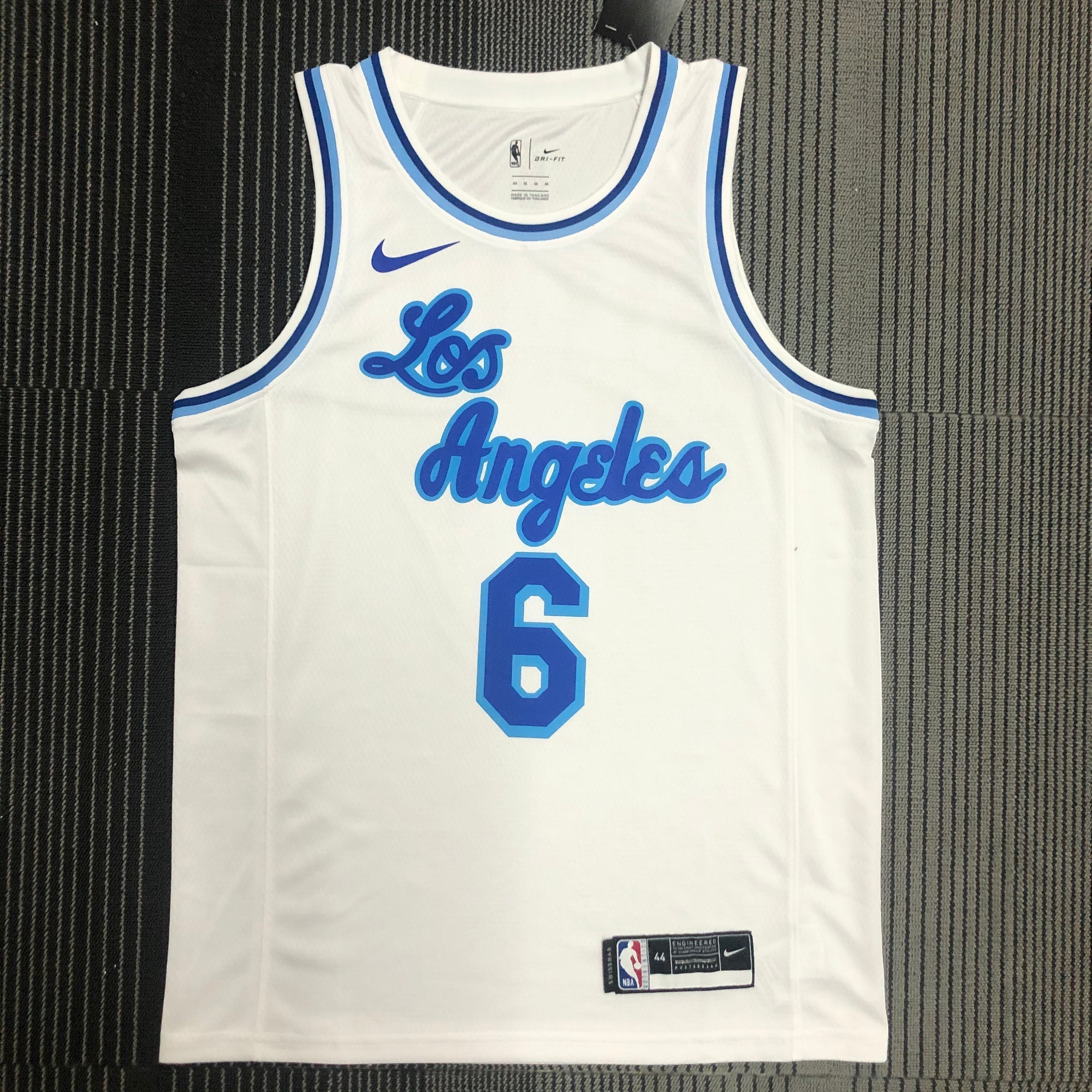 Los Angeles Lakers — Lebron James #6 City Edition (Classic Edition White "Los Angeles" script)