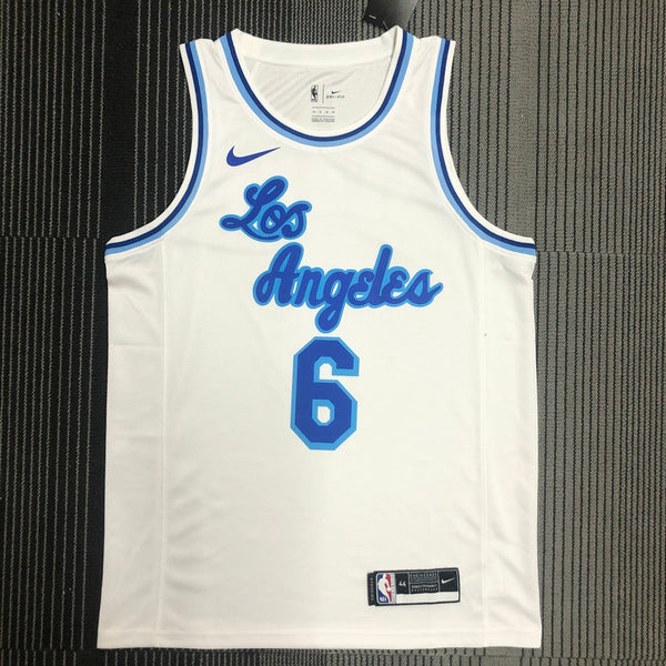 Los Angeles Lakers — Lebron James #6 City Edition (Classic Edition White "Los Angeles" script)