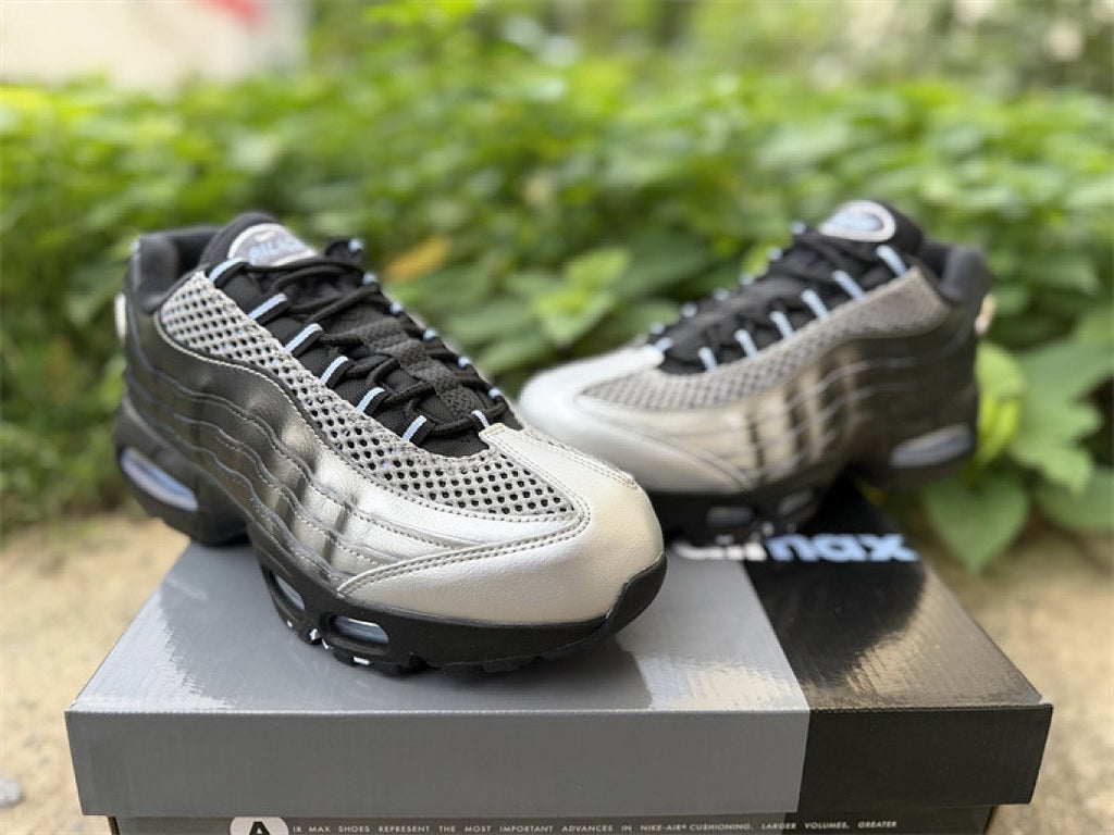 Nike Air Max 95 – Design-Inspired "Palace Black Silver" Custom Tribute Build AM95-PALACE-003
