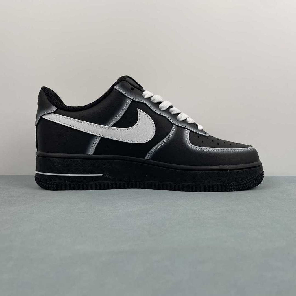 Air Force 1 – Design-Inspired "Ghost Stitch" Black/White Fantasy Build AF1-029