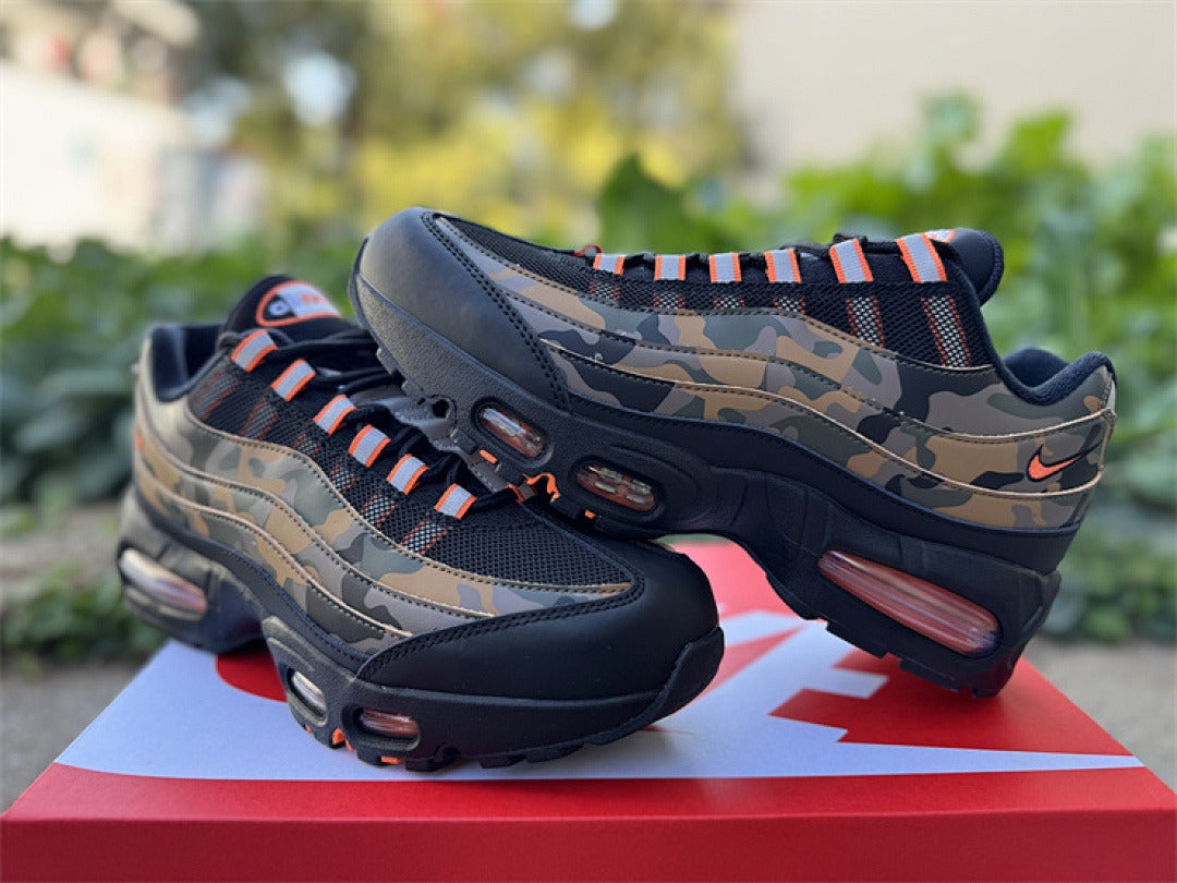 Nike Air Max 95 – Design-Inspired "Olive Camo Orange" Custom Tribute Build AM95-OLIVCAMO-009