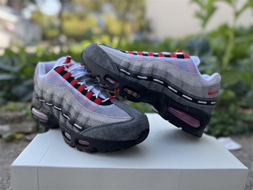 Nike Air Max 95 – Design-Inspired "Undefeated Grey Red" Custom Tribute Build AM95-UNDFTD-010