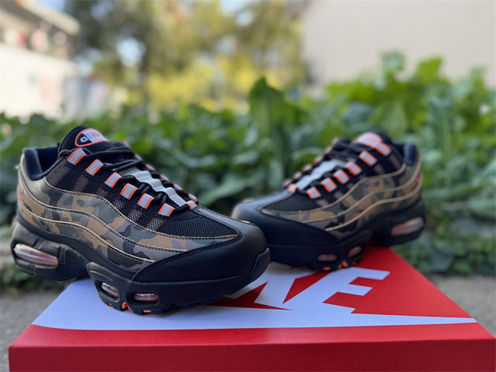 Nike Air Max 95 – Design-Inspired "Olive Camo Orange" Custom Tribute Build AM95-OLIVCAMO-009