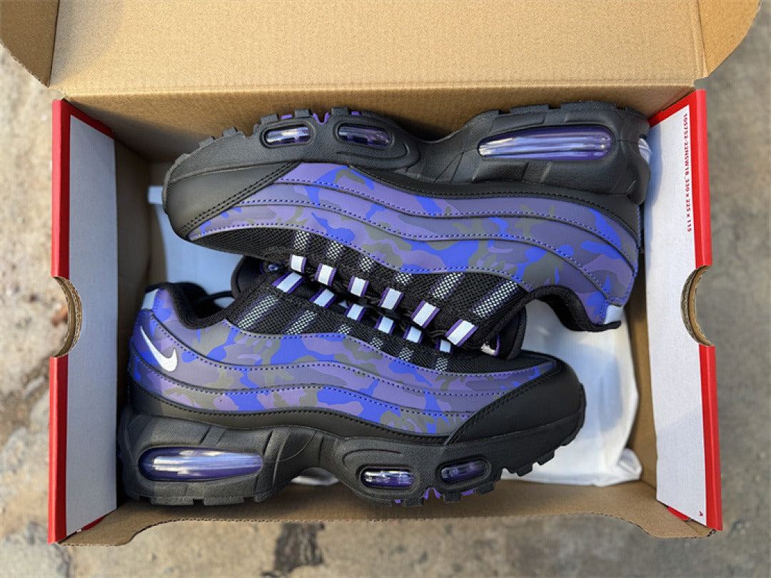 Nike Air Max 95 – Design-Inspired "Black Purple Camo" Custom Tribute Build AM95-PRPCAMO-008