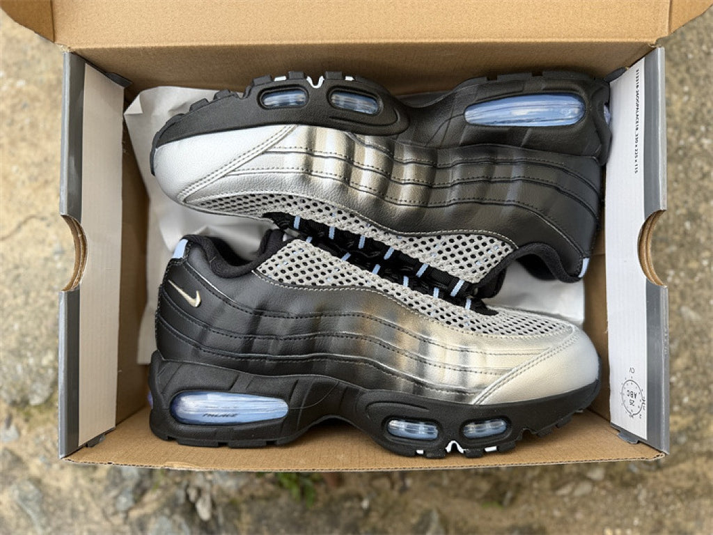 Nike Air Max 95 – Design-Inspired "Palace Black Silver" Custom Tribute Build AM95-PALACE-003