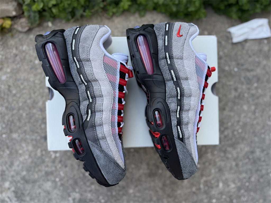 Nike Air Max 95 – Design-Inspired "Undefeated Grey Red" Custom Tribute Build AM95-UNDFTD-010