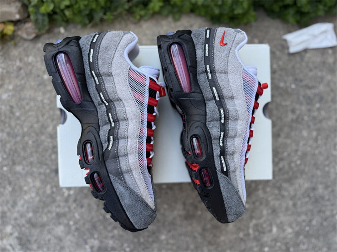 Nike Air Max 95 – Design-Inspired "Undefeated Grey Red" Custom Tribute Build AM95-UNDFTD-010