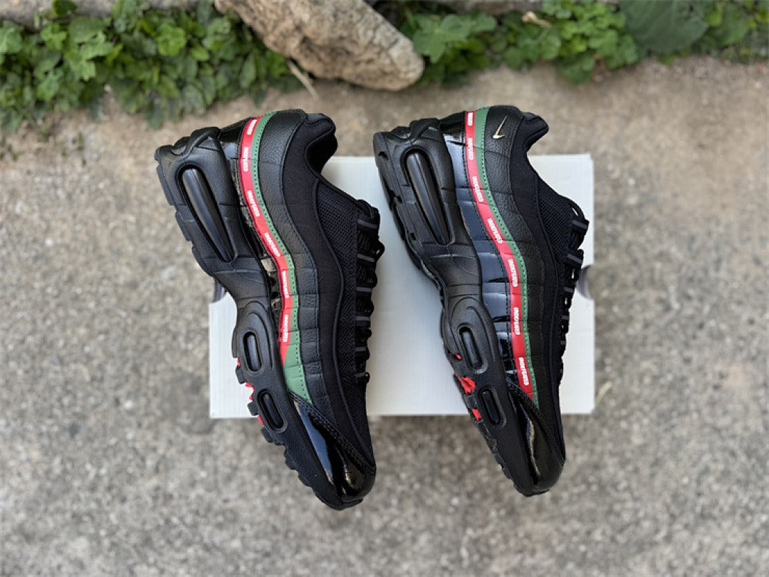 Nike Air Max 95 – Design-Inspired "Undefeated Black Green Red" Custom Tribute Build AM95-UNDFTD-011