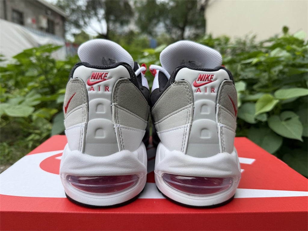 Nike Air Max 95 – Design-Inspired "White Red" Custom Tribute Build AM95-WHTRED-006