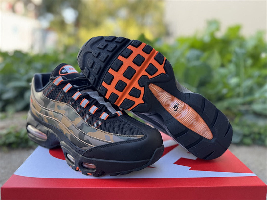 Nike Air Max 95 – Design-Inspired "Olive Camo Orange" Custom Tribute Build AM95-OLIVCAMO-009