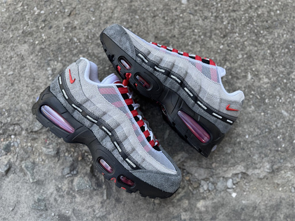 Nike Air Max 95 – Design-Inspired "Undefeated Grey Red" Custom Tribute Build AM95-UNDFTD-010