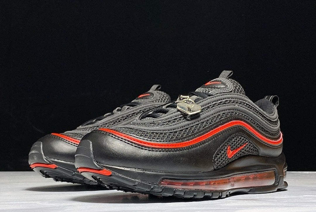 Nike Air Max 97 – Design-Inspired "Black Flame" Custom Tribute AM97-BLKFLM-008