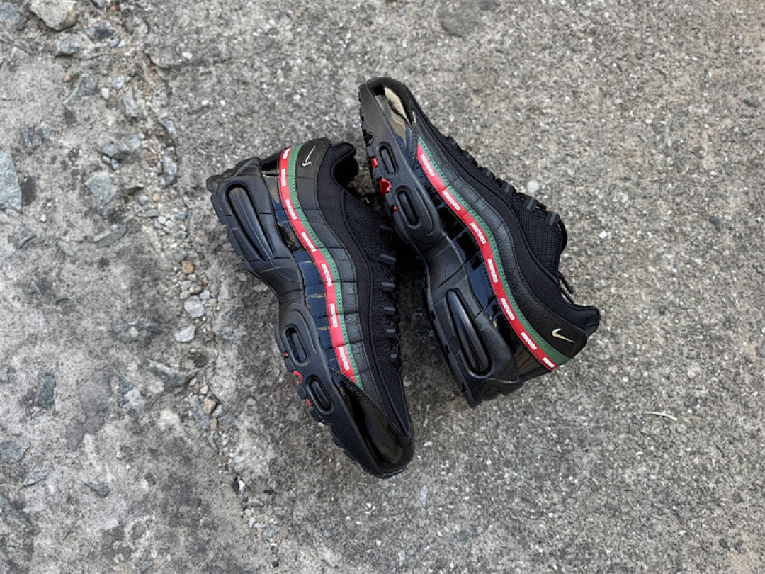 Nike Air Max 95 – Design-Inspired "Undefeated Black Green Red" Custom Tribute Build AM95-UNDFTD-011