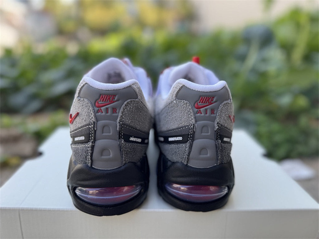 Nike Air Max 95 – Design-Inspired "Undefeated Grey Red" Custom Tribute Build AM95-UNDFTD-010