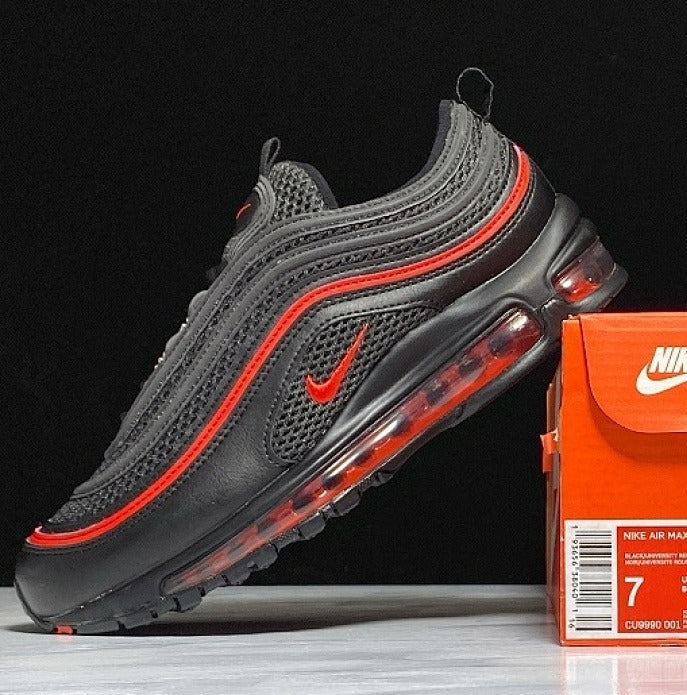 Nike Air Max 97 – Design-Inspired "Black Flame" Custom Tribute AM97-BLKFLM-008