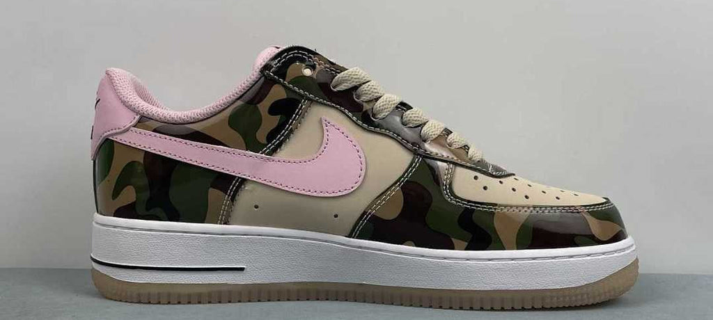 Air Force 1 – Design-Inspired "Pink & Camo" Custom Tribute Build AF1-035