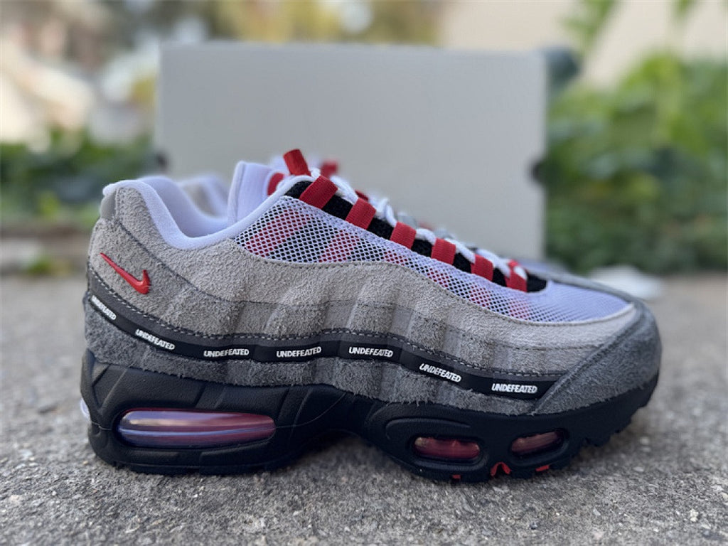 Nike Air Max 95 – Design-Inspired "Undefeated Grey Red" Custom Tribute Build AM95-UNDFTD-010