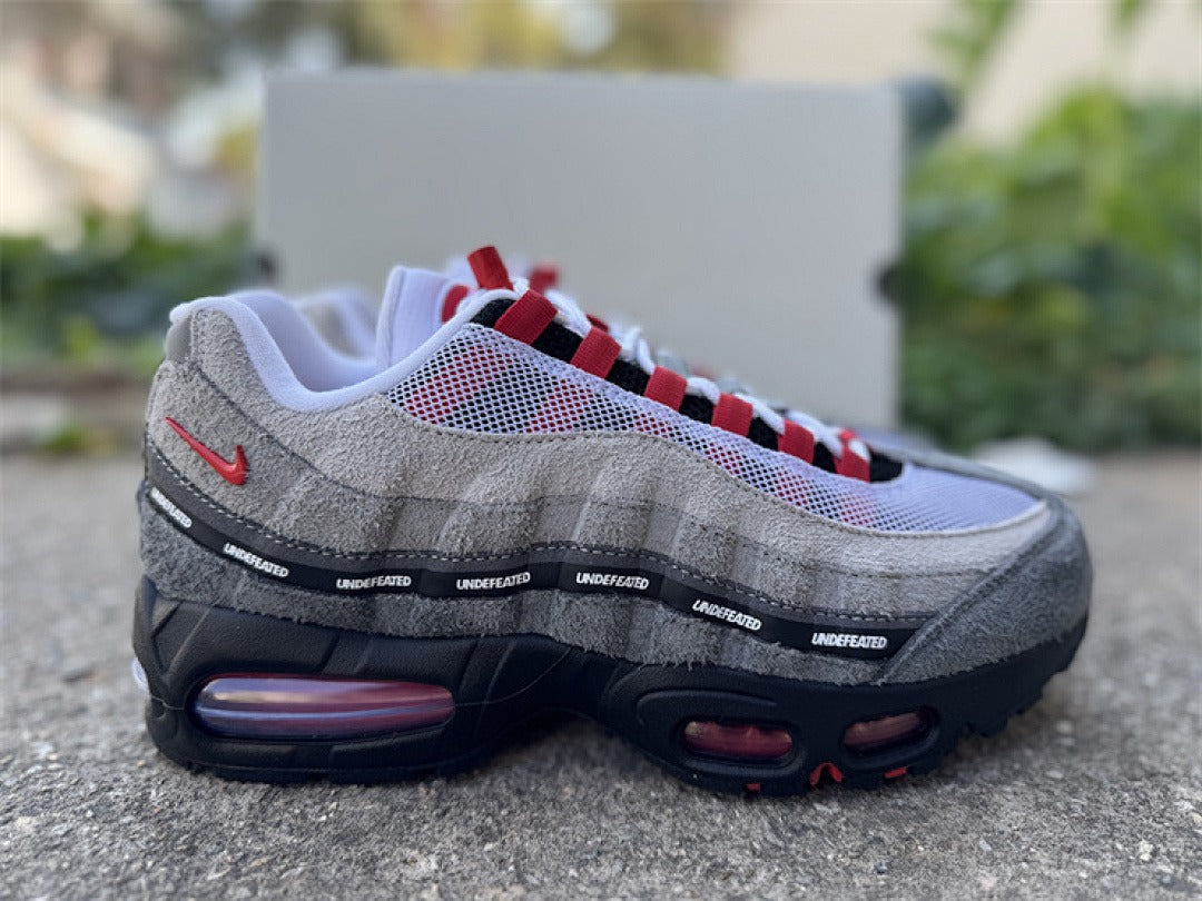 Nike Air Max 95 – Design-Inspired "Undefeated Grey Red" Custom Tribute Build AM95-UNDFTD-010