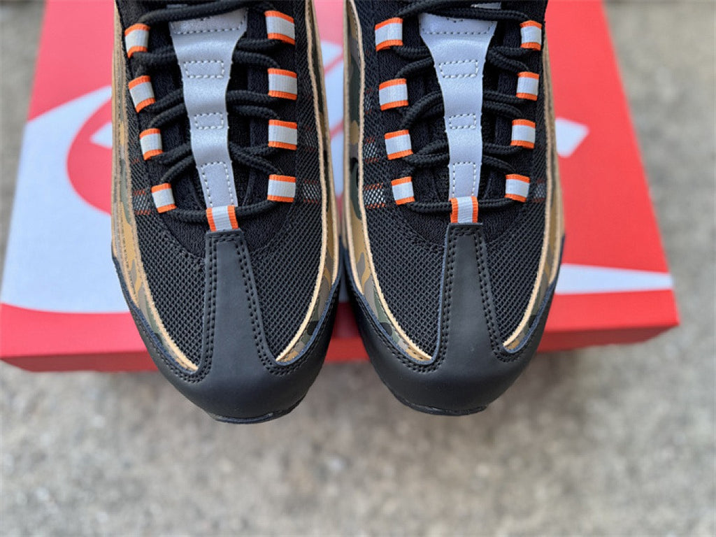 Nike Air Max 95 – Design-Inspired "Olive Camo Orange" Custom Tribute Build AM95-OLIVCAMO-009