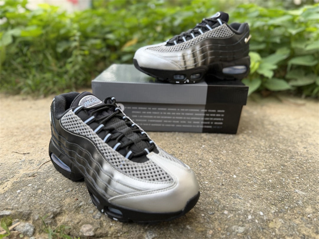 Nike Air Max 95 – Design-Inspired "Palace Black Silver" Custom Tribute Build AM95-PALACE-003