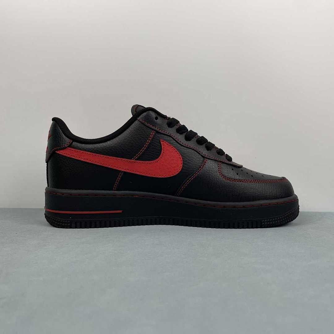 Air Force 1 – Design-Inspired "Red Stitched"  Custom Tribute Build AF1-036
