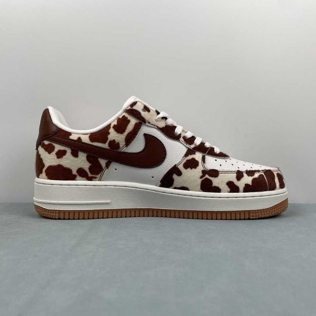 Air Force 1 – Design-Inspired "Cow Prints" Fantasy Build AF1-031 | Black/White & Brown/Cream