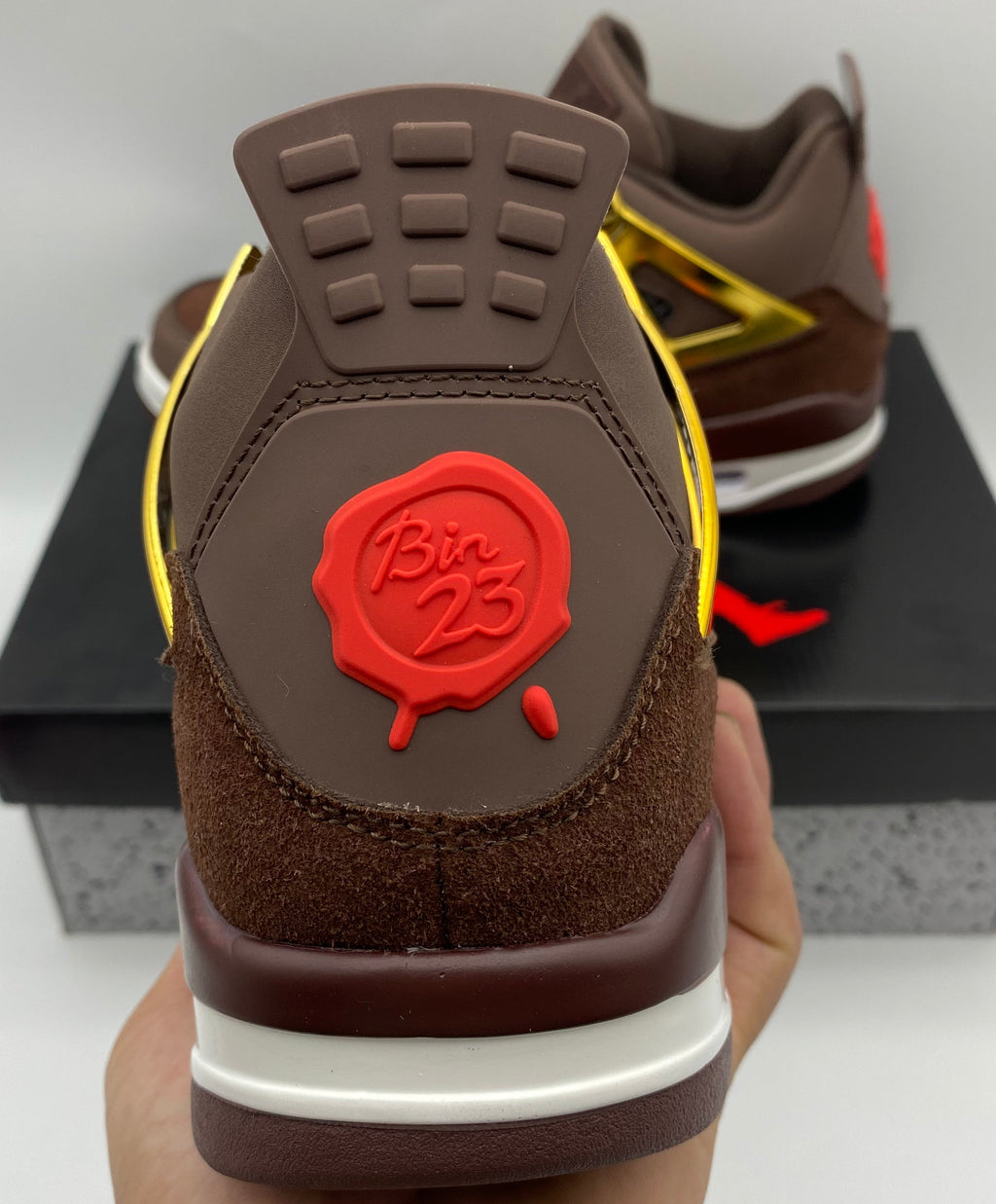 Jordan 4 – Design‑Inspired "Bin 23 Suede" Custom Fantasy Build AJ4‑BIN23‑SUEDE‑472