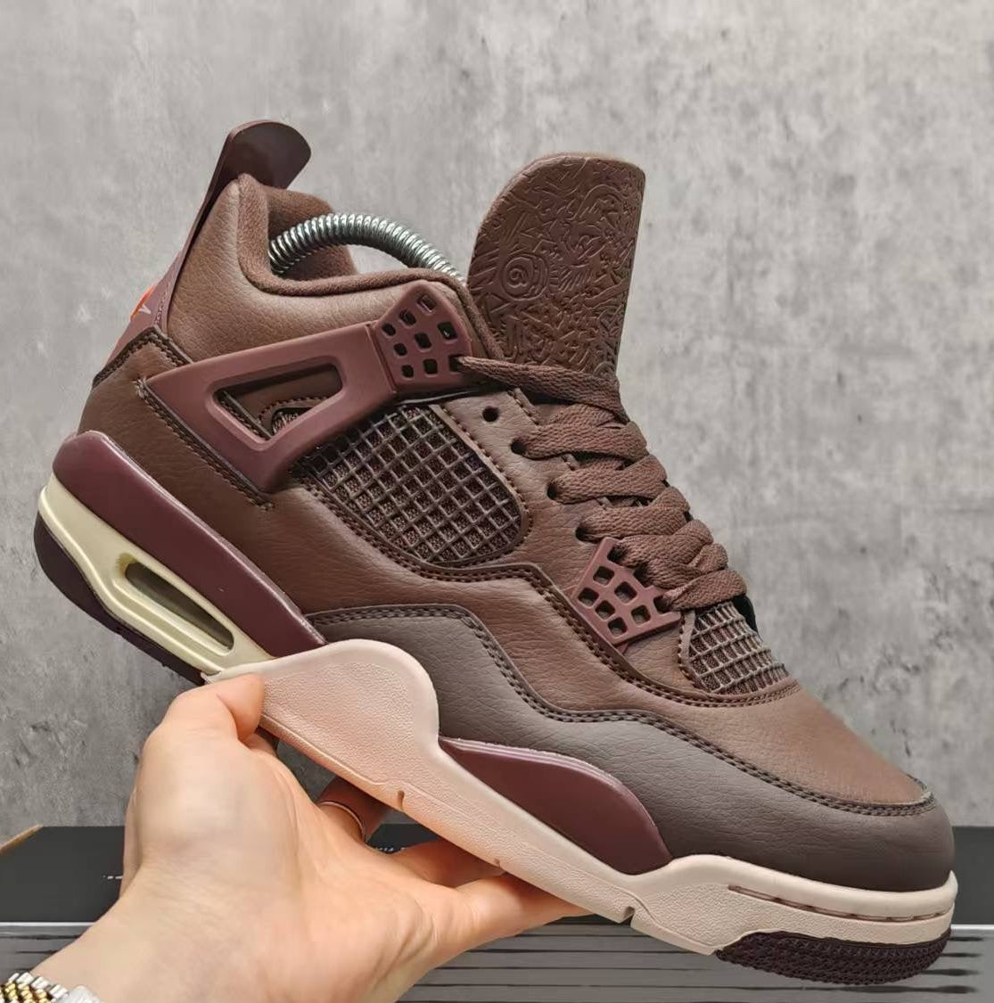 Jordan 4 – Design‑Inspired "Bin 23" Custom Fantasy Build AJ4‑BIN23‑LTHR‑471