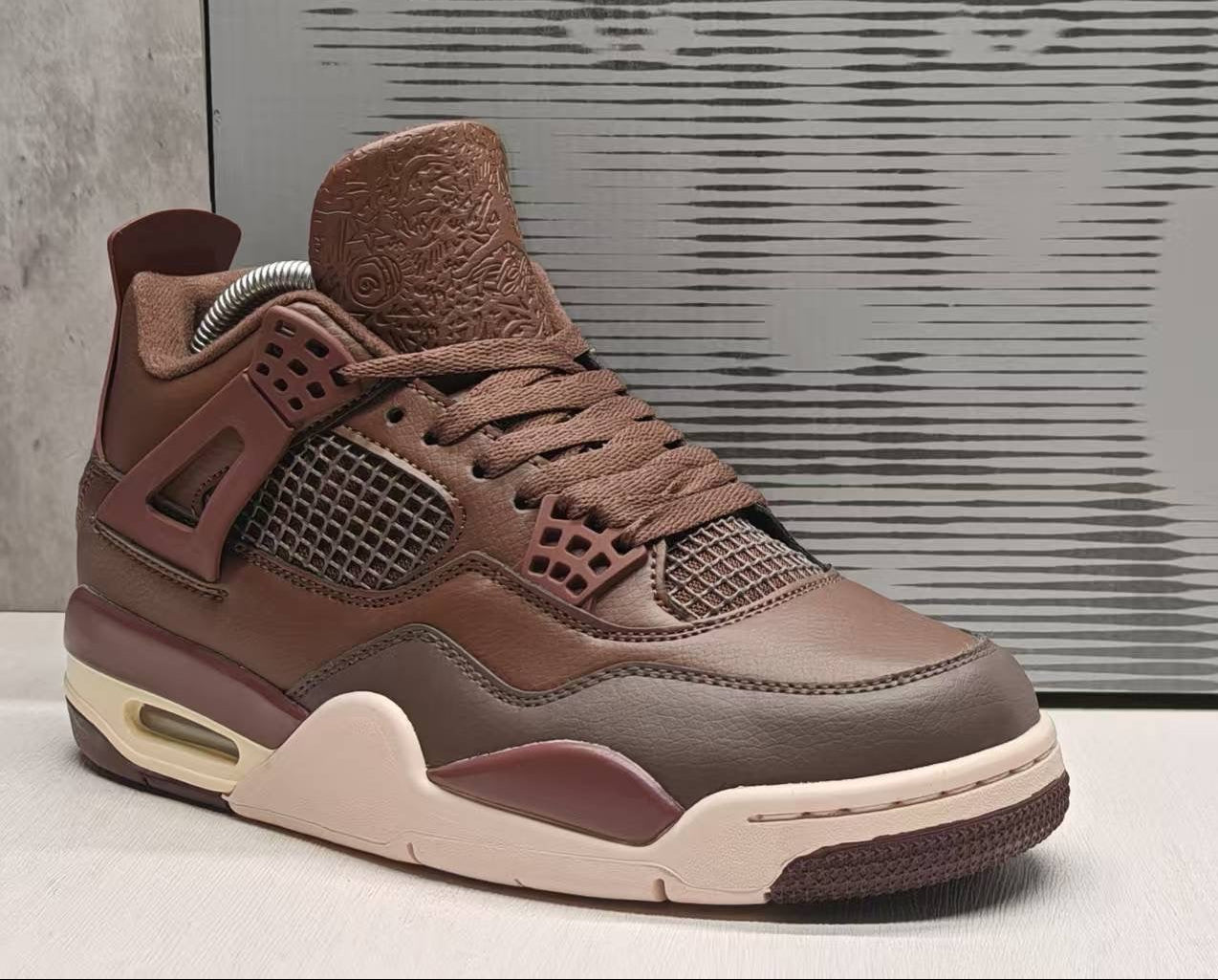 Jordan 4 – Design‑Inspired "Bin 23" Custom Fantasy Build AJ4‑BIN23‑LTHR‑471