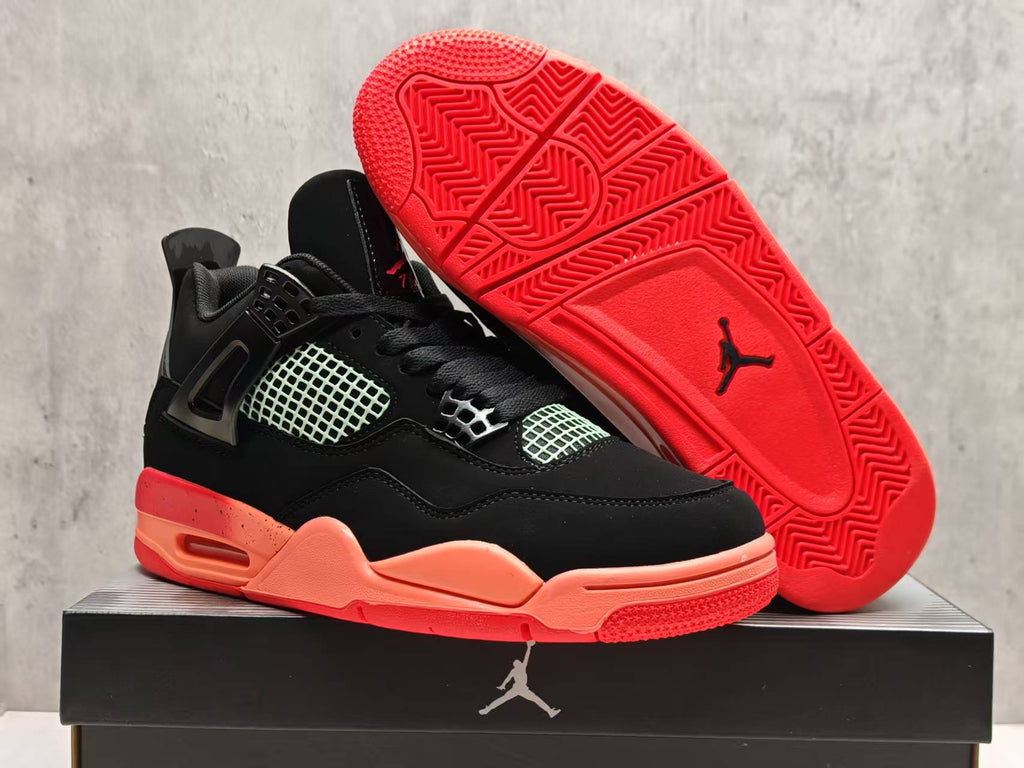 451 — Jordan 4 “Black &amp; Infrareds” — Tribute Custom