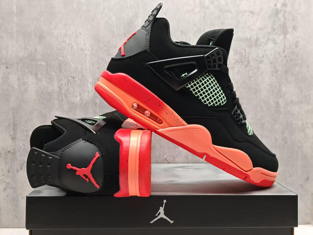 451 — Jordan 4 “Black &amp; Infrareds” — Tribute Custom