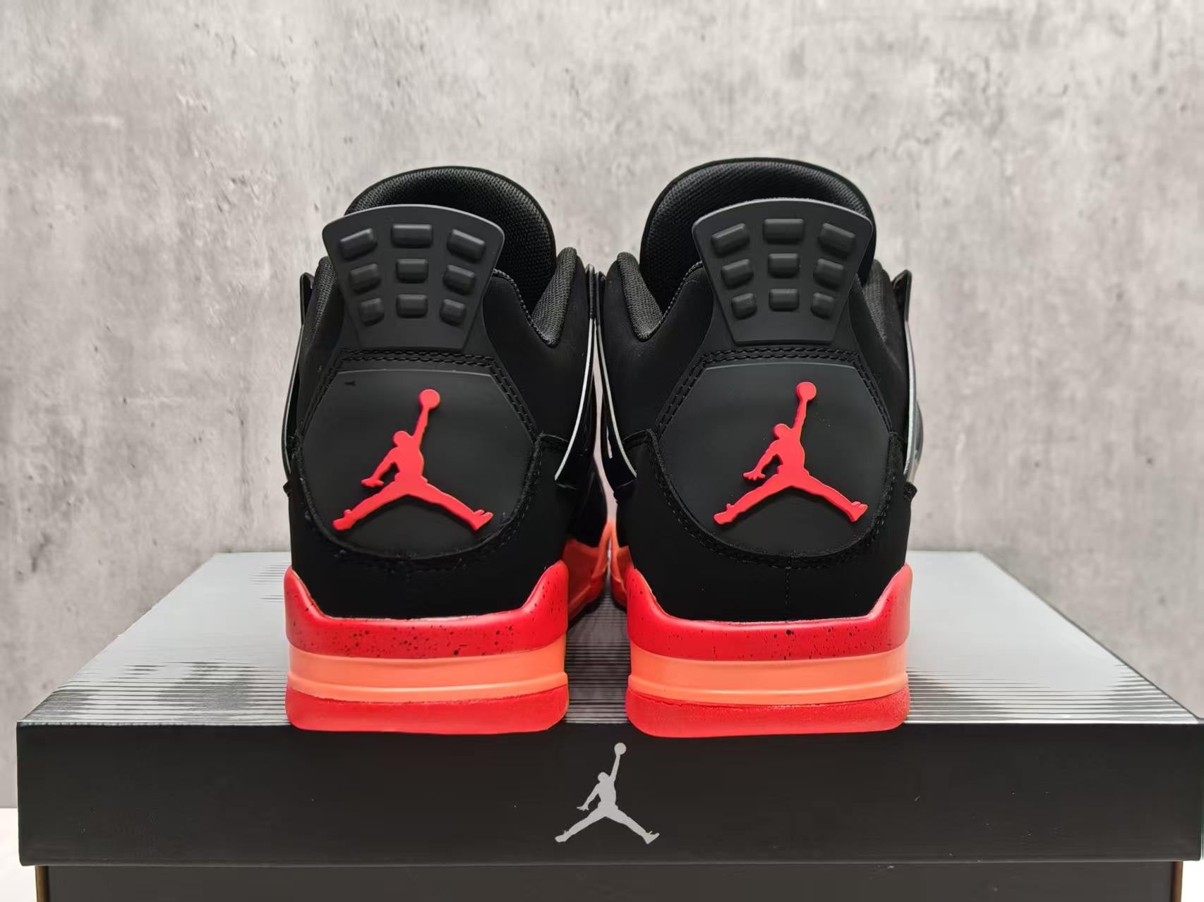 451 — Jordan 4 “Black &amp; Infrareds” — Tribute Custom