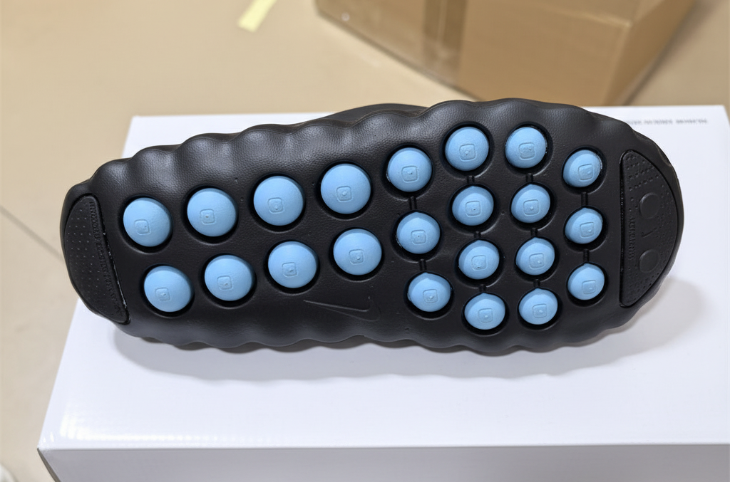 Nike Mind 001 Slides — Design‑Inspired Footwear: Black/Carolina Blue