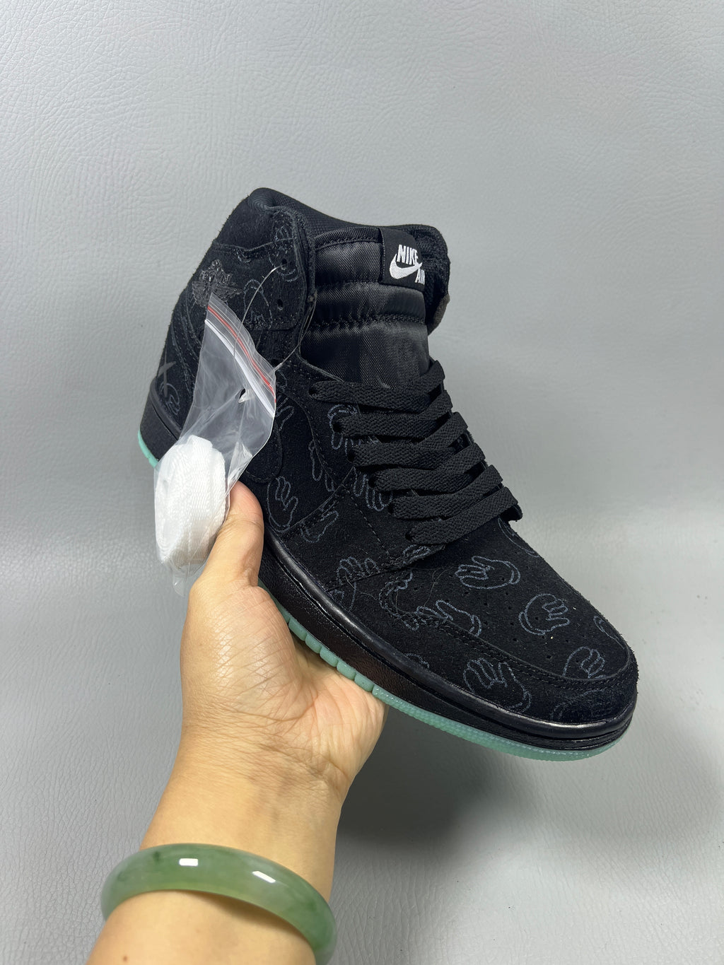039 — Jordan 1 High “KAWS Grey/Black Glow” — Design‑Inspired
