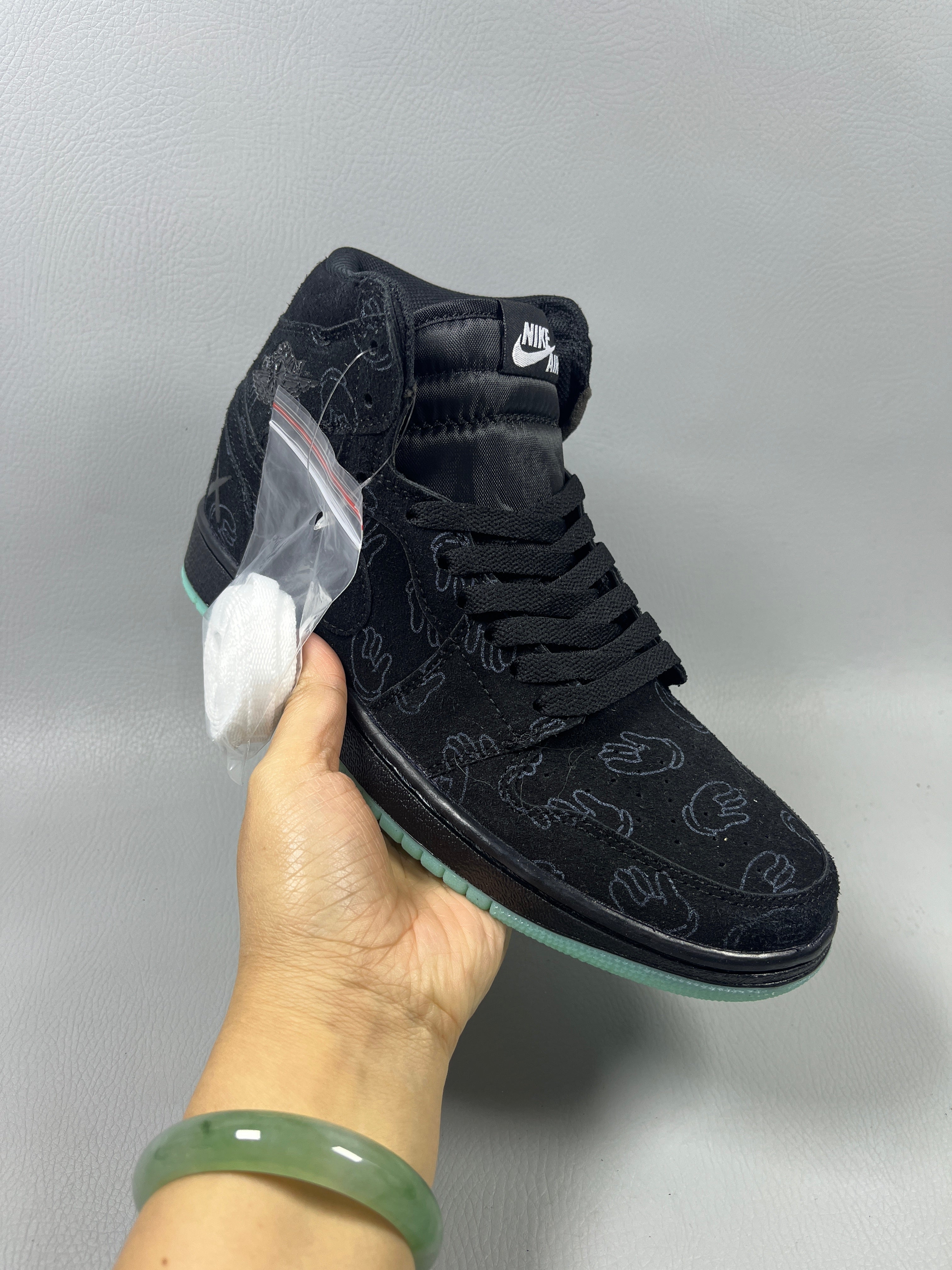 039 — Jordan 1 High “KAWS Grey/Black Glow” — Design‑Inspired